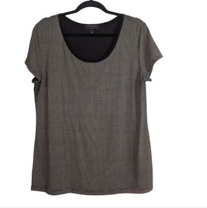 Banana Republic Women's Black and White Top